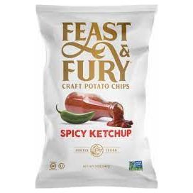 FEAST & FURY: Chips Ketchup Spicy, 5 oz - #tag1# - #tag2#