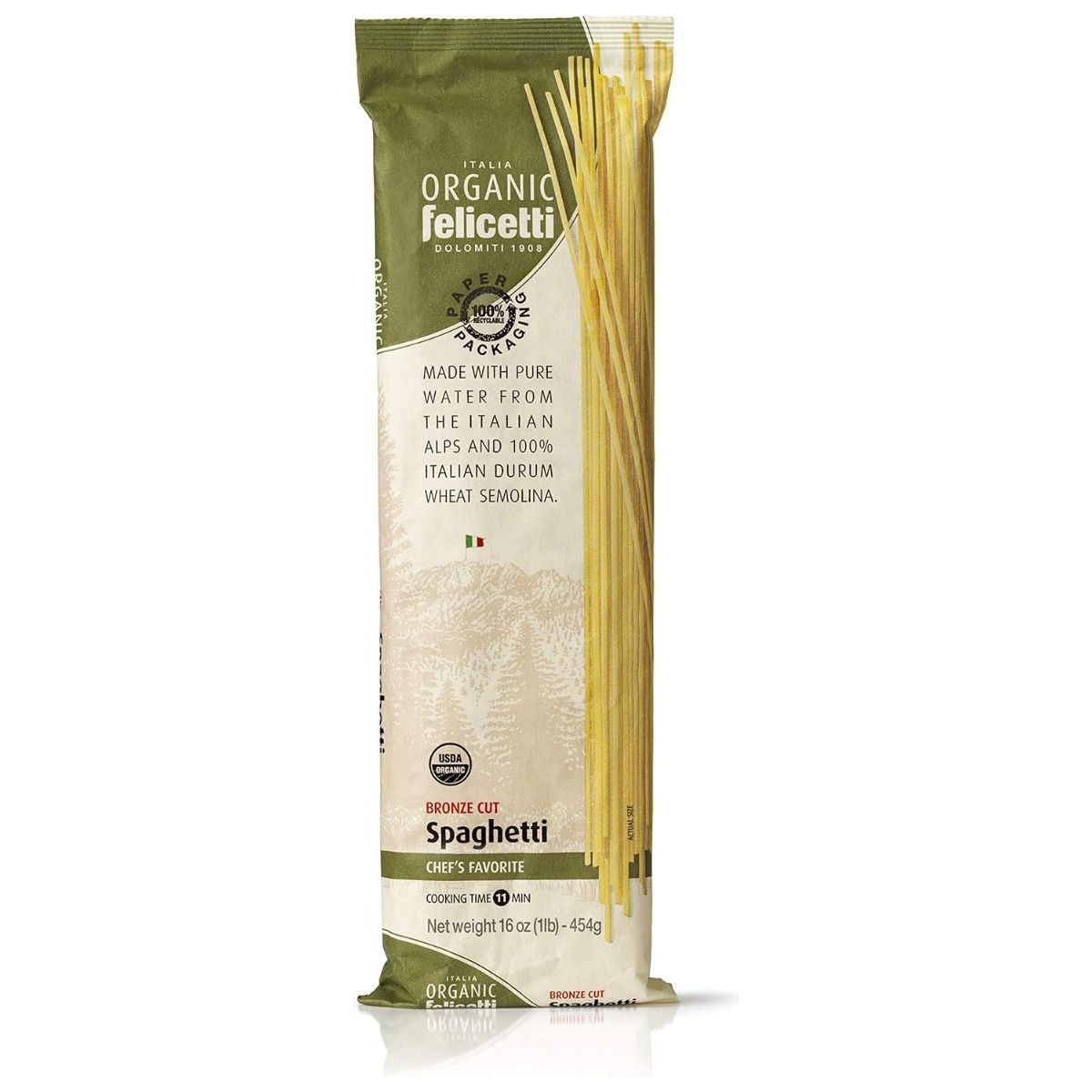 FELICETTI: Organic Spaghetti Pasta, 16.01 oz - #tag1# - #tag2#