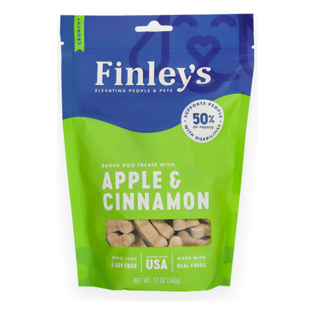 FINLEYS: Apple and Cinnamon Crunchy Dog Biscuits, 12 oz - #tag1# - #tag2#