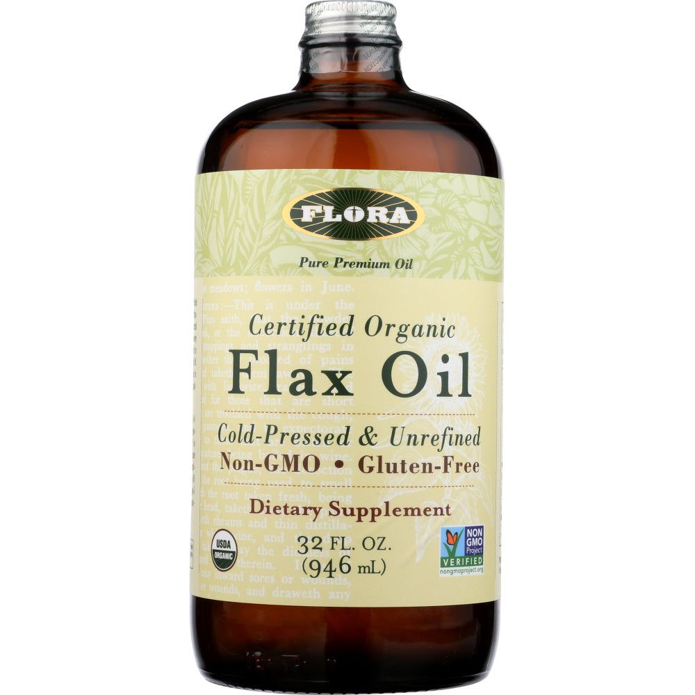 FLORA HEALTH: Organic Flax Oil, 32 oz - #tag1# - #tag2#