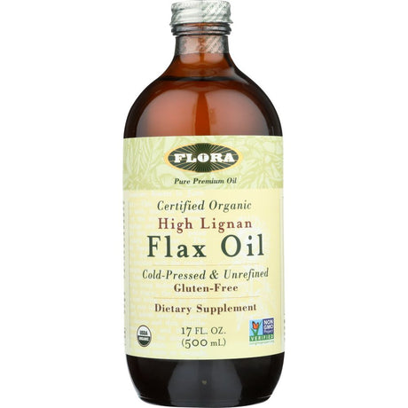 FLORA HEALTH: Organic High Lignan Flax Oil, 17 oz - #tag1# - #tag2#