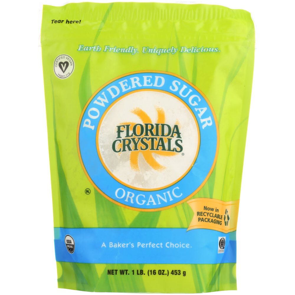 FLORIDA CRYSTALS: Powdered Sugar Organic, 16 oz - #tag1# - #tag2#