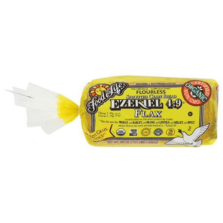 FOOD FOR LIFE: Ezekiel 4:9 Flax Sprouted Grain Bread, 24 oz - #tag1# - #tag2#