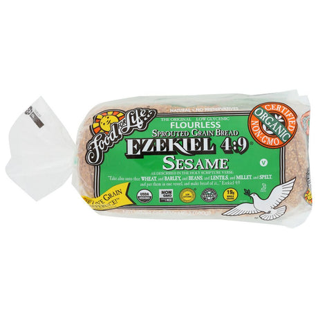 FOOD FOR LIFE: Ezekiel 4:9 Sesame Sprouted Grain Bread, 24 oz - #tag1# - #tag2#