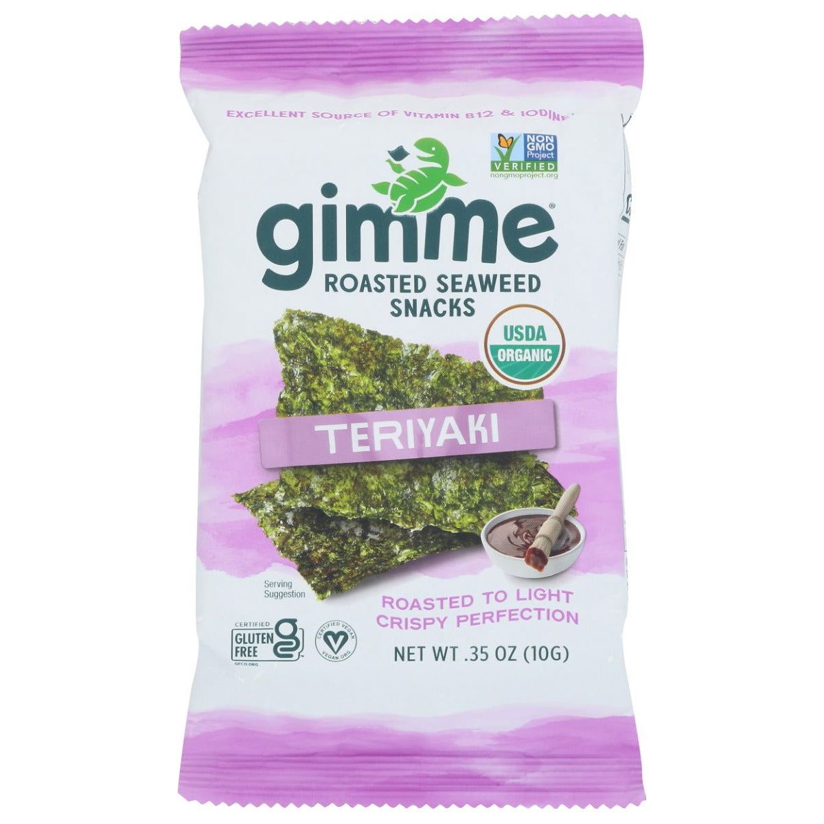 GIMME: Teriyaki Roasted Seaweed Snacks, 0.35 oz - Sunshine Co Op. - #tag1# - #tag2# - #tag3# - #tag4#