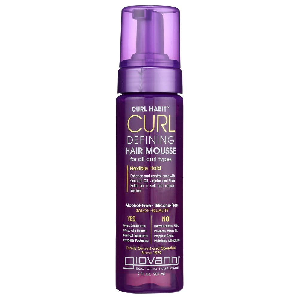 GIOVANNI COSMETICS: Curl Habit Curl Defining Hair Mousse, 7 fo - #tag1# - #tag2#