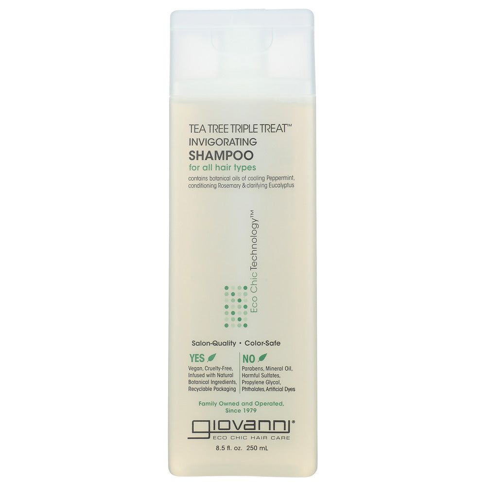 GIOVANNI COSMETICS: Tea Tree Triple Treat Invigorating Shampoo, 8.5 oz - #tag1# - #tag2#