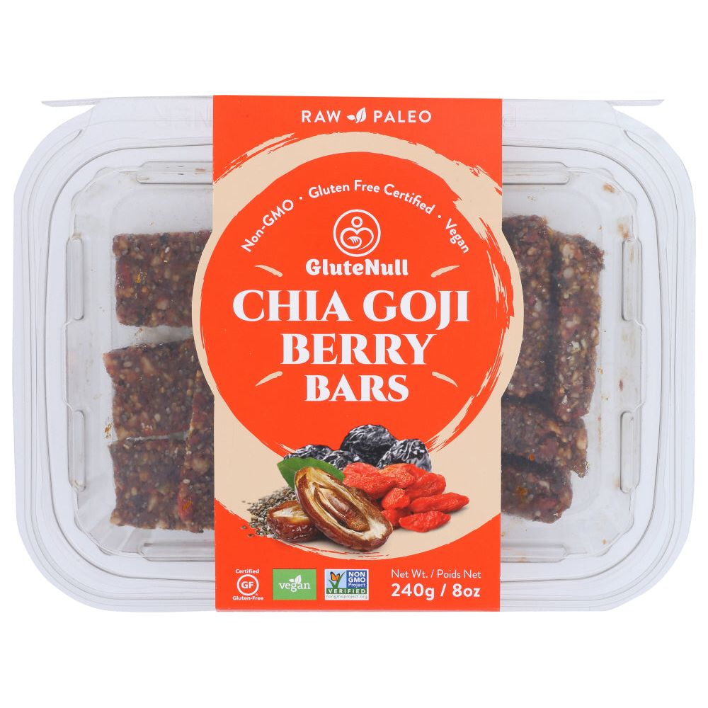 GLUTENULL: Chia Goji Berry Bars, 8 oz - #tag1# - #tag2#