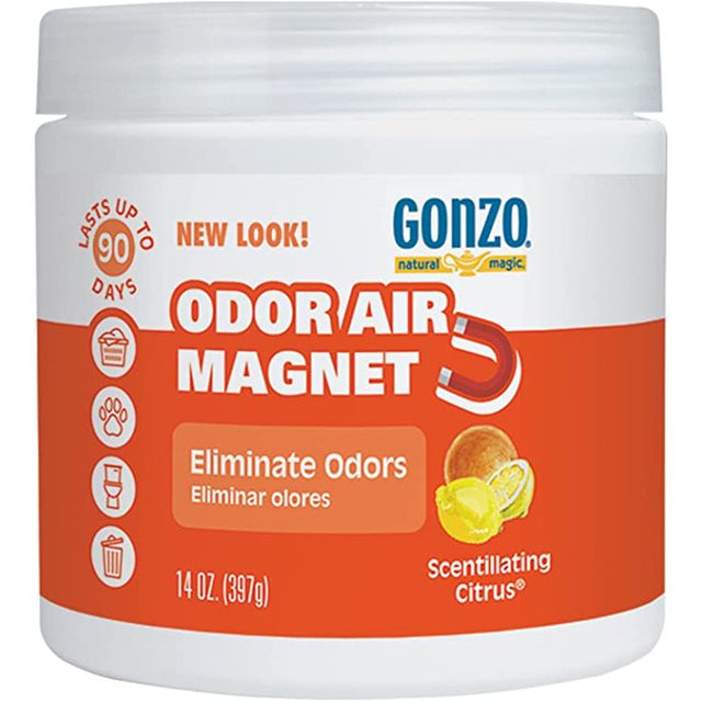 GONZO: Scentillating Citrus Odor Air Magnet Gel, 14 oz - #tag1# - #tag2#