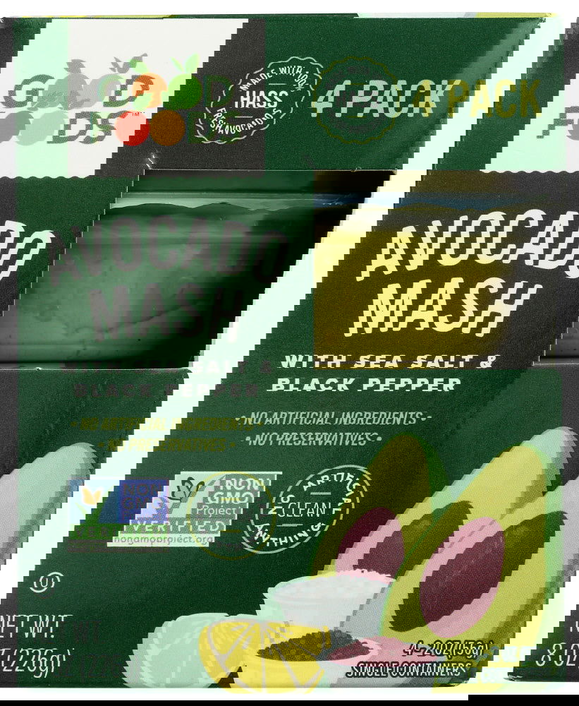 GOOD FOODS: Dip Avocado Mash 4 Pk, 8 oz - #tag1# - #tag2#