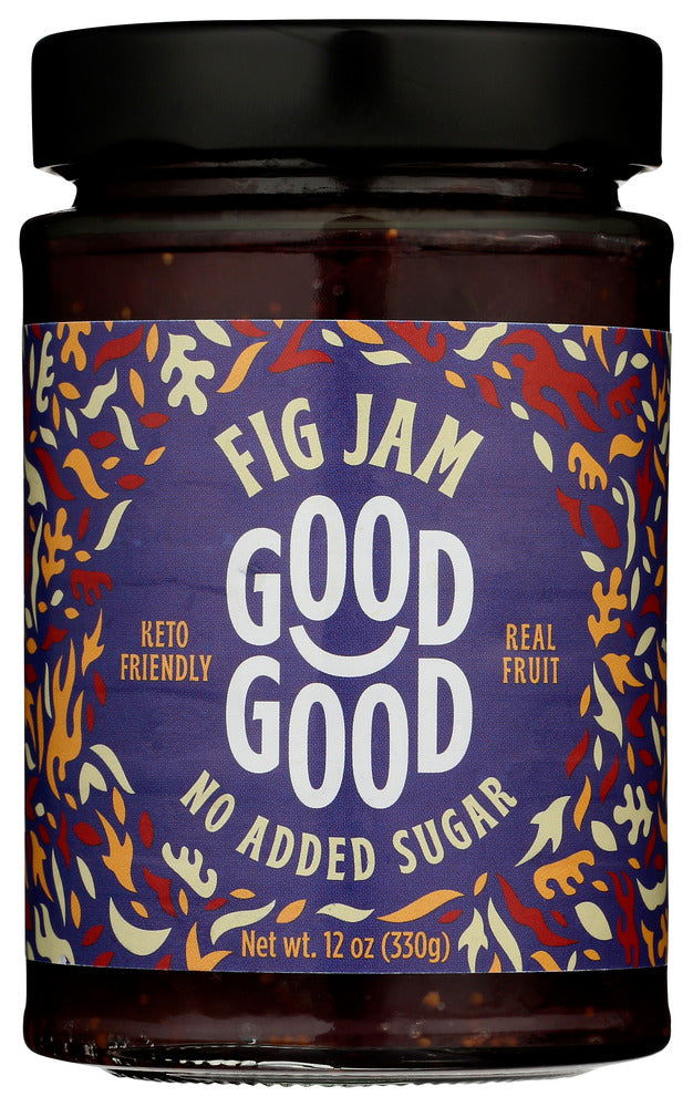 GOOD GOOD: Fig Jam Keto Friendly No Added Sugar, 12 oz - #tag1# - #tag2#