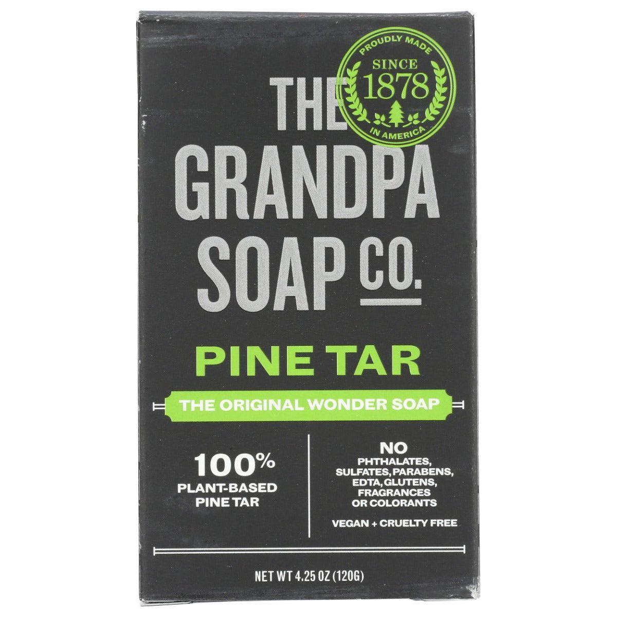 GRANDPA'S: Wonder Pine Tar Soap, 4.25 Oz - Sunshine Co Op. - #tag1# - #tag2# - #tag3# - #tag4#