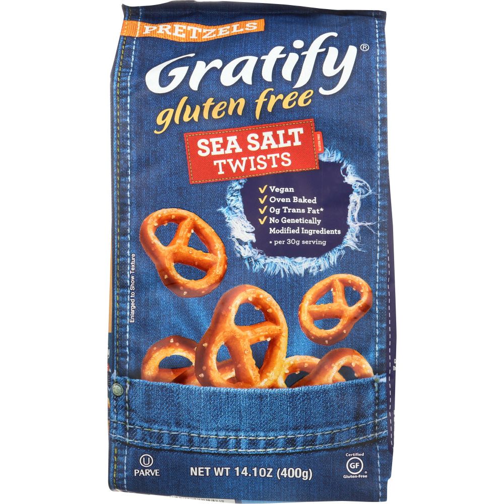 GRATIFY: Gluten Free Pretzels Sea Salt Twists, 14.1 oz - #tag1# - #tag2#