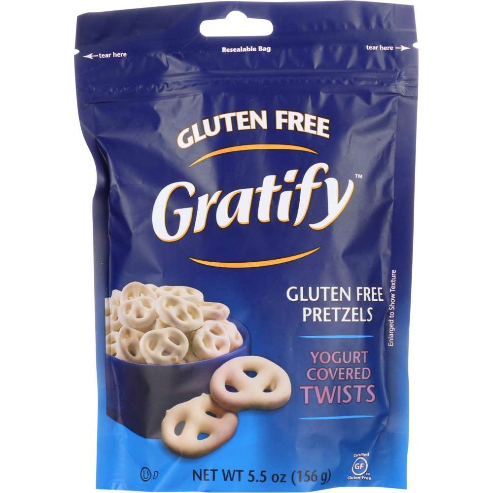 GRATIFY: Gluten Free Yogurt Covered Pretzel Twists, 5.5 oz - #tag1# - #tag2#