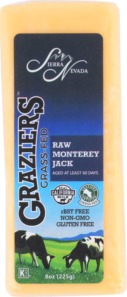 GRAZIERS: Chs Monterey Jack Raw, 8 oz - #tag1# - #tag2#