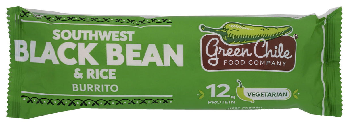 GREEN CHILE: Burrito Blk Bean Rice, 6 oz - #tag1# - #tag2#