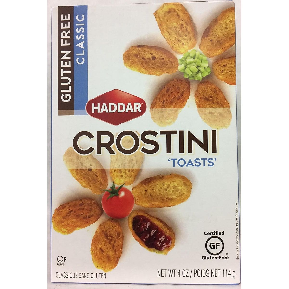 HADDAR: Gluten Free Classic Crostini Toasts, 4 oz - #tag1# - #tag2#