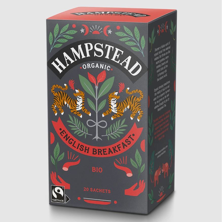 HAMPSTEAD: Organic English Breakfast Tea, 20 bg. - #tag1# - #tag2#