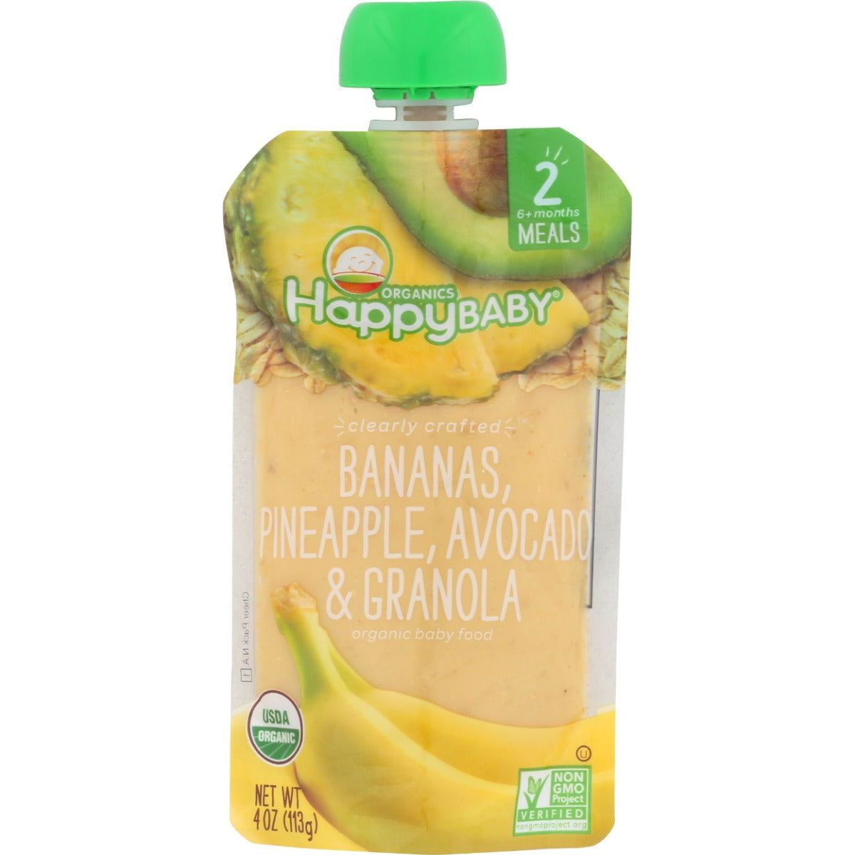 HAPPY BABY: Granola Ban Pineapple Avocado, 4 oz - Sunshine Co Op. - #tag1# - #tag2# - #tag3# - #tag4#