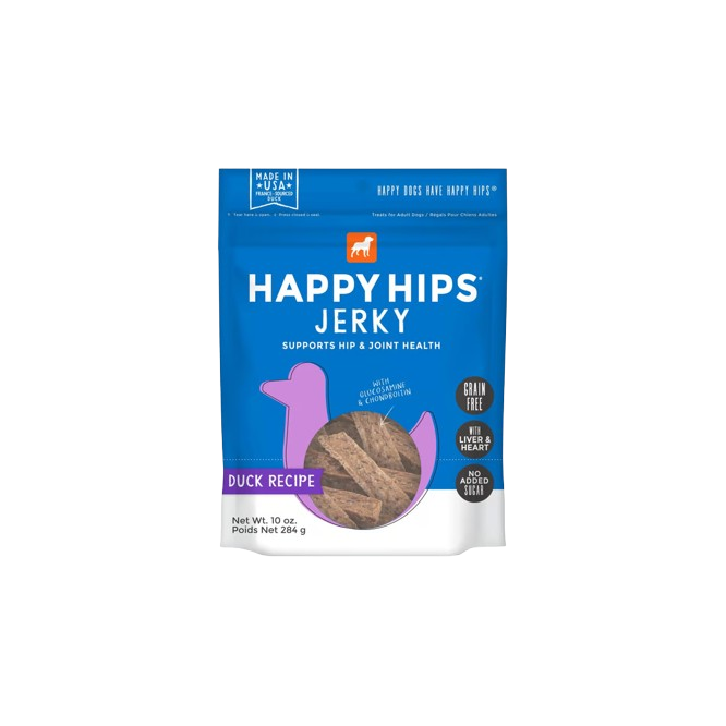 HAPPY HIPS: Duck Jerky Dog Treats, 10 oz - Sunshine Co Op. - #tag1# - #tag2# - #tag3# - #tag4#