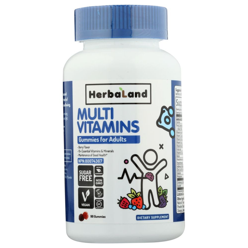 HERBALAND: Adult Multivitamin Gummie, 90 pc - #tag1# - #tag2#