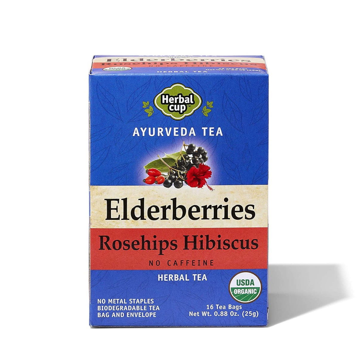 HERBAL CUP: Elderberries Rosehip Hibiscus Tea, 16 bg - #tag1# - #tag2#