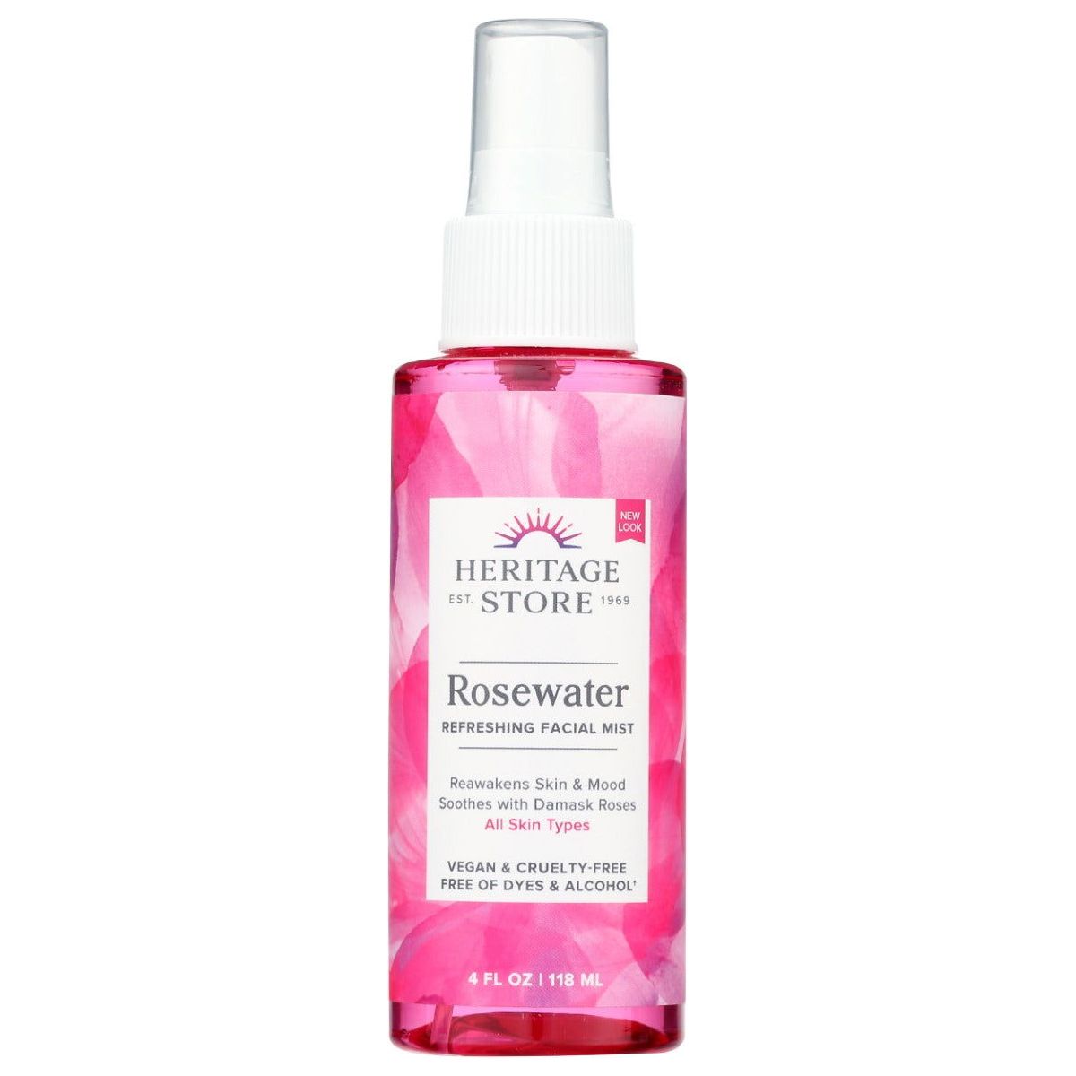 HERITAGE: Rosewater Mist, 4 oz - Sunshine Co Op. - #tag1# - #tag2# - #tag3# - #tag4#