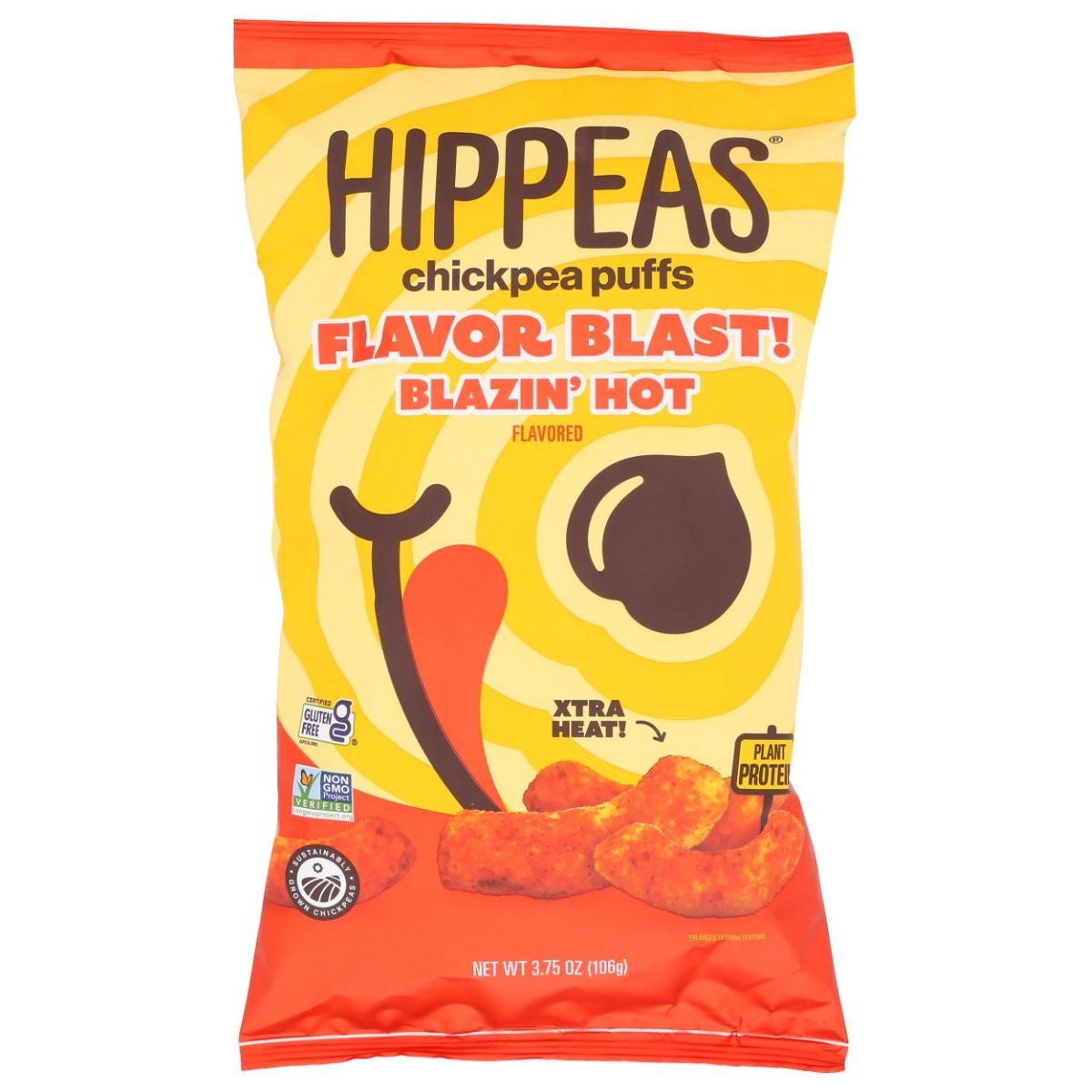 HIPPEAS: Blazin Hot Chickpea Puffs, 3.75 oz - #tag1# - #tag2#