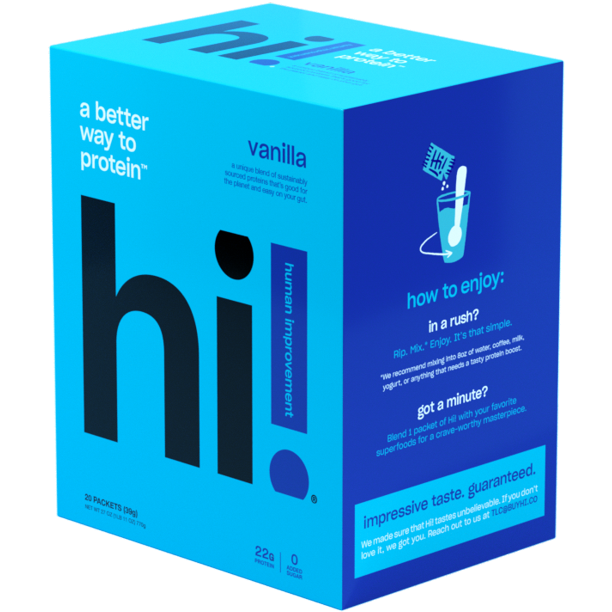HI HUMAN IMPROVEMENT: Protein Pwdr Vanilla 20Ct, 740 gm - #tag1# - #tag2#