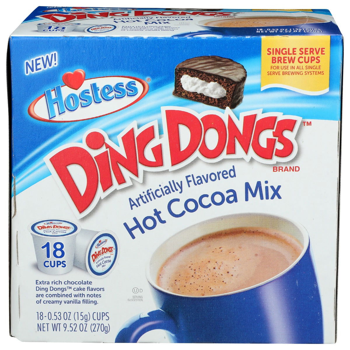 HOSTESS: Ding Dongs Hot Cocoa Mix, 18 cu - #tag1# - #tag2#