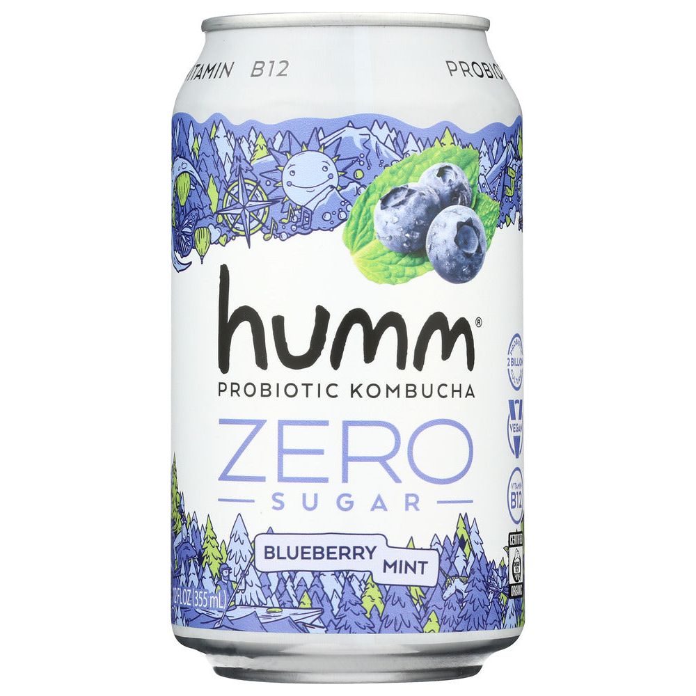 HUMM: Kombucha Blubrry Mnt Zro, 12 fo - #tag1# - #tag2#