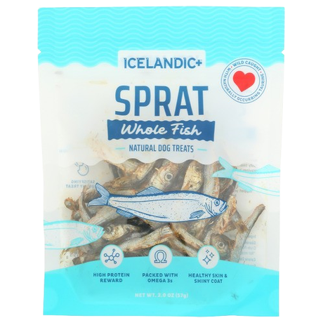ICELANDIC PLUS: Sprat Whole Fish Dog Treats, 2 oz - #tag1# - #tag2#