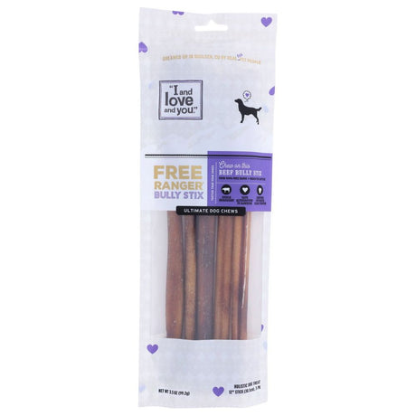 I&LOVE&YOU: Free Ranger Beef Bully Stix Dog Chews, 3.5 oz - Sunshine Co Op. - #tag1# - #tag2# - #tag3# - #tag4#