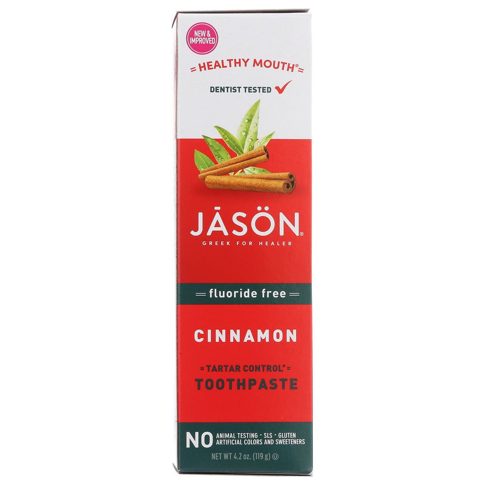 JASON: Toothpaste Cinnamon Fluoride, 6 OZ - #tag1# - #tag2#
