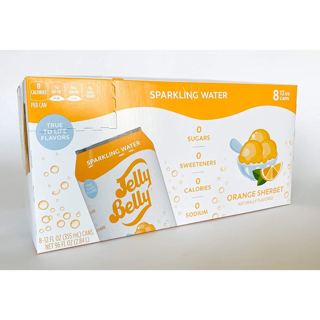 JELLY BELLY: Water Orange Sherbet 8 Cans, 96 FO - #tag1# - #tag2#