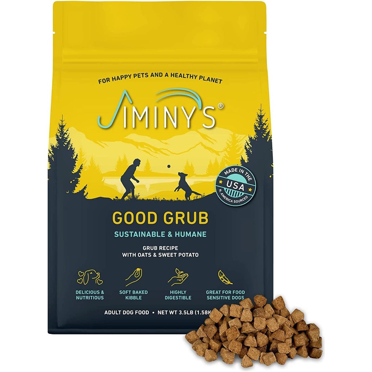 JIMINYS: Good Grub Adult Dog Food, 3.5 lb - #tag1# - #tag2#