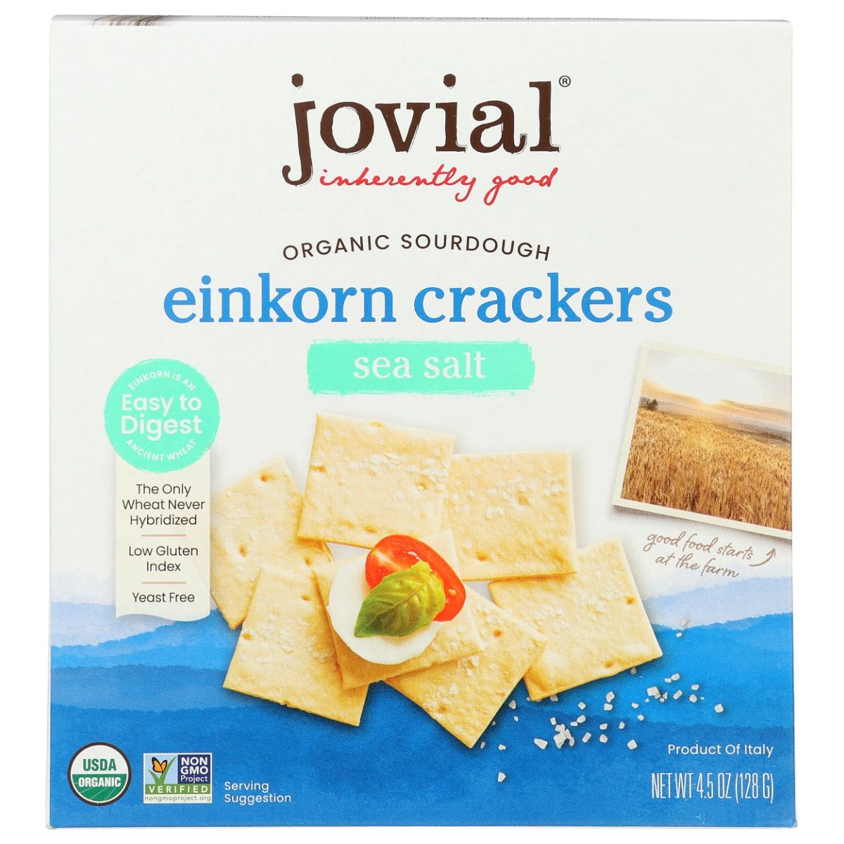 JOVIAL: Cracker Sourdough Sea Salt, 4.5 OZ - #tag1# - #tag2#