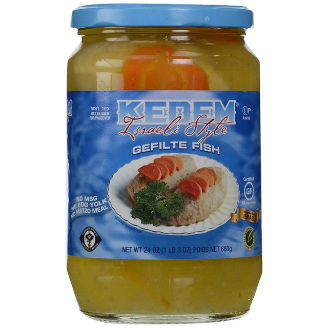 KEDEM: Fish Gelfilte Israeli Style, 24 OZ - #tag1# - #tag2#