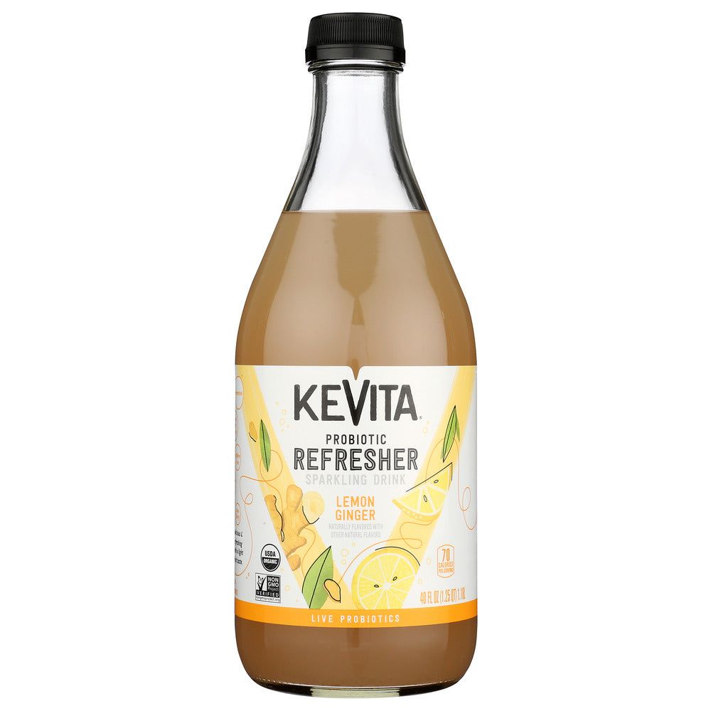 KEVITA: Lemon Ginger Sparkling Probiotic, 40 fo - #tag1# - #tag2#