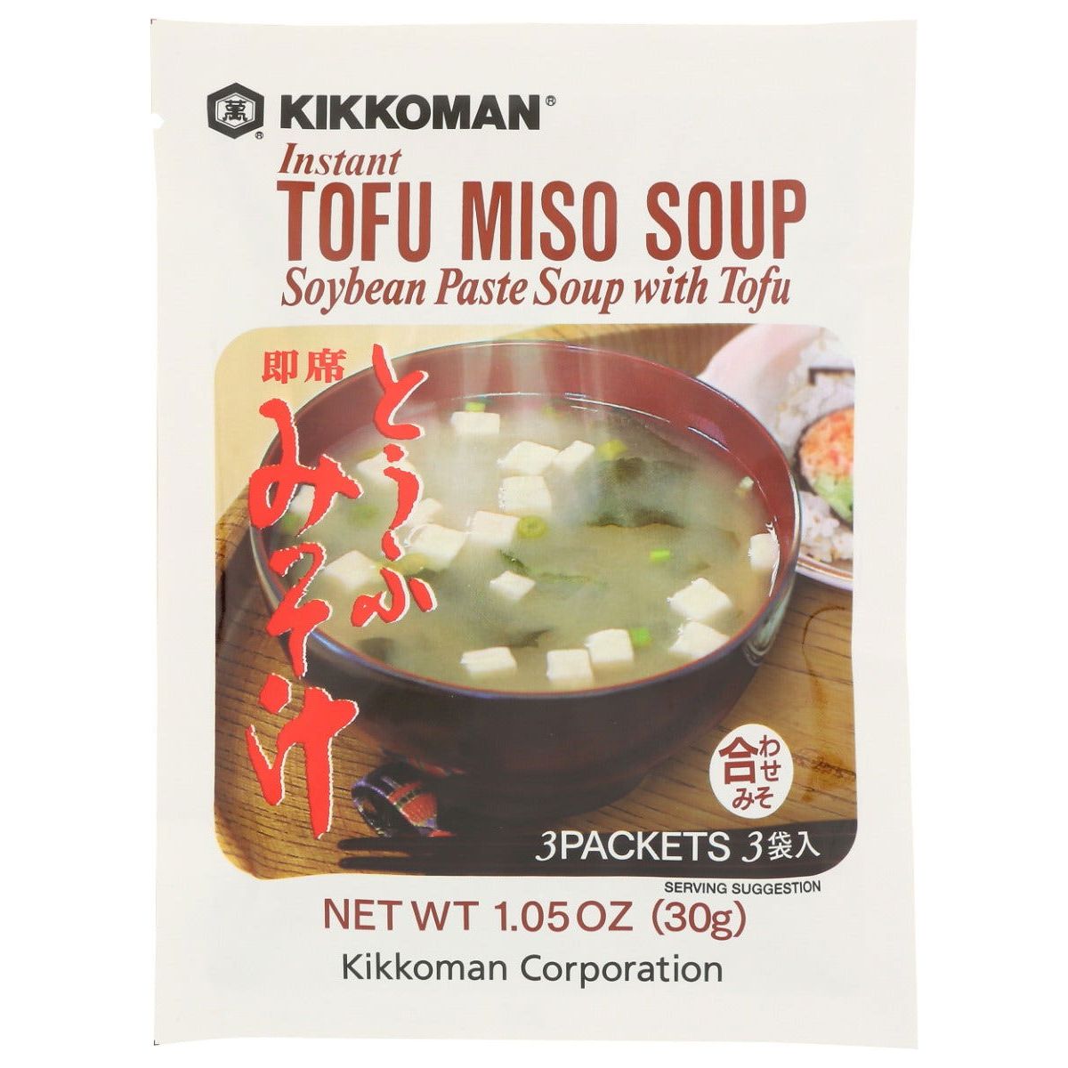 KIKKOMAN: Instant Tofu Miso Soup Mix, 1.05 oz - Sunshine Co Op. - #tag1# - #tag2# - #tag3# - #tag4#
