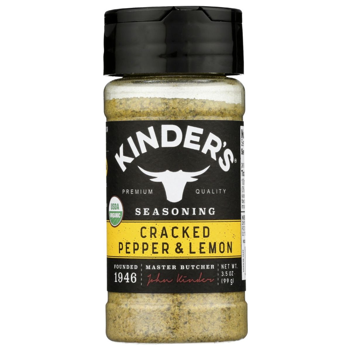 KINDERS: Lemon Pepper Seasoning, 3.5 oz - #tag1# - #tag2#