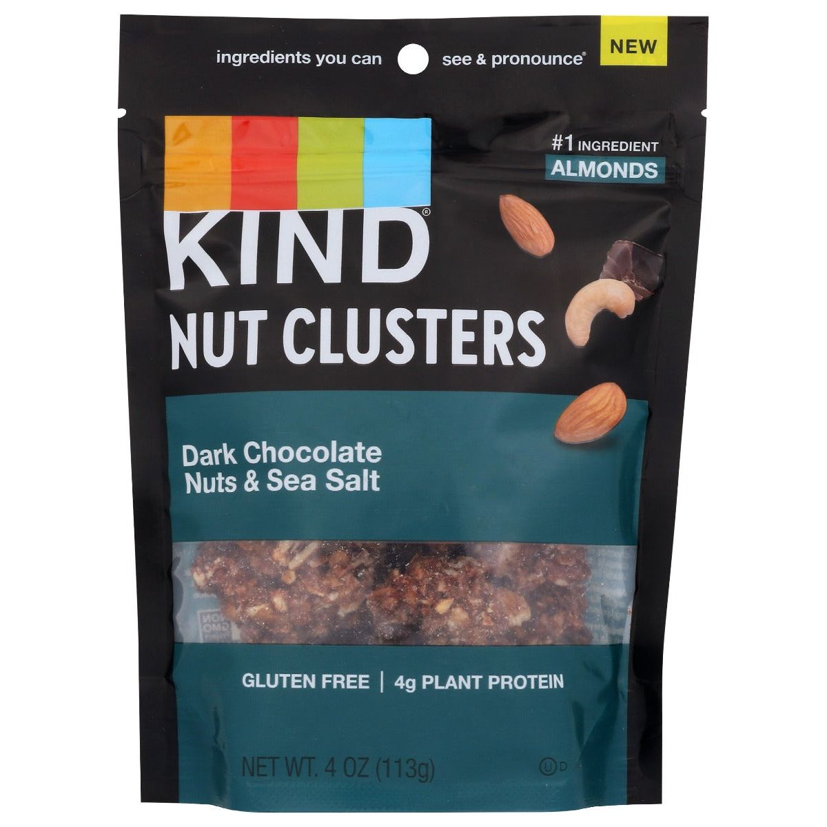 KIND: Cluster Drk Choc Nut Sslt, 4 oz - #tag1# - #tag2#