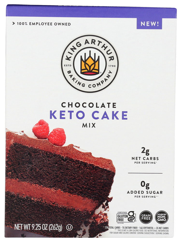 KING ARTHUR: Chocolate Keto Cake Mix, 9.25 oz - #tag1# - #tag2#