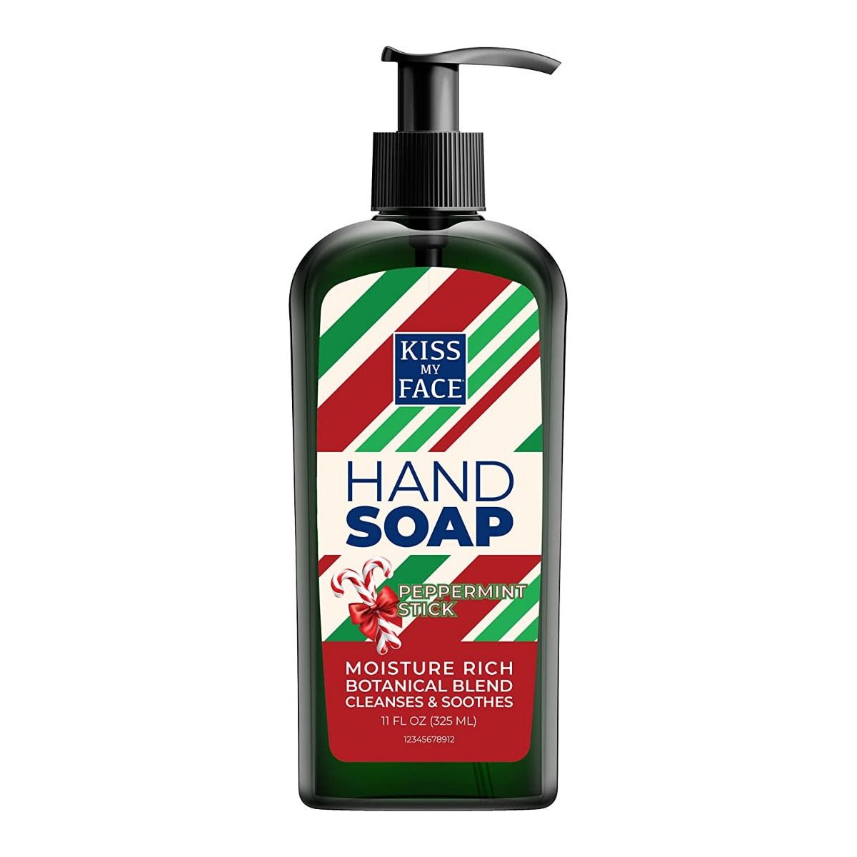 KISS MY FACE: Peppermint Holiday Hand Soap, 11 OZ - #tag1# - #tag2#