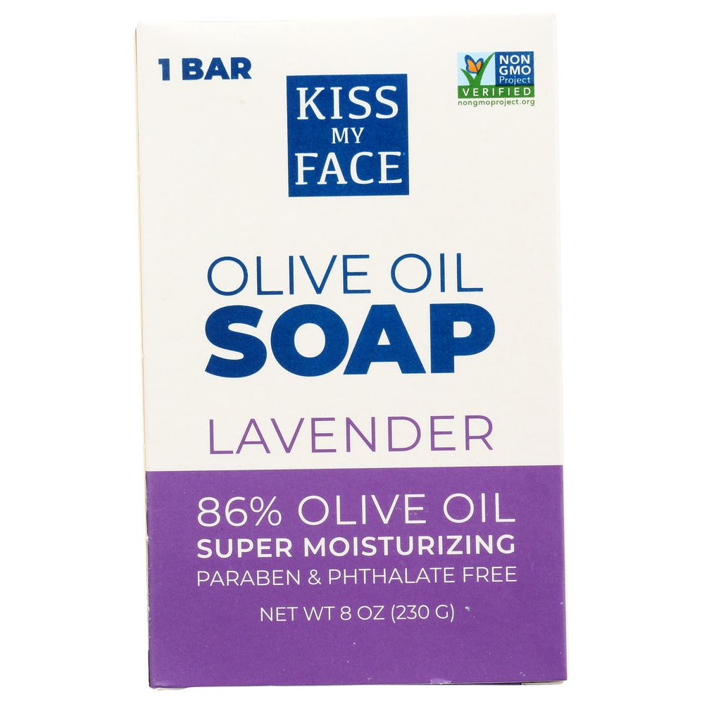KISS MY FACE: Soap Bar Olive & Lavender, 8 oz - #tag1# - #tag2#