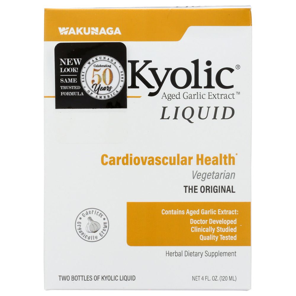 KYOLIC: Aged Garlic Extract Cardiovascular Liquid Vegetarian, 4 oz - #tag1# - #tag2#