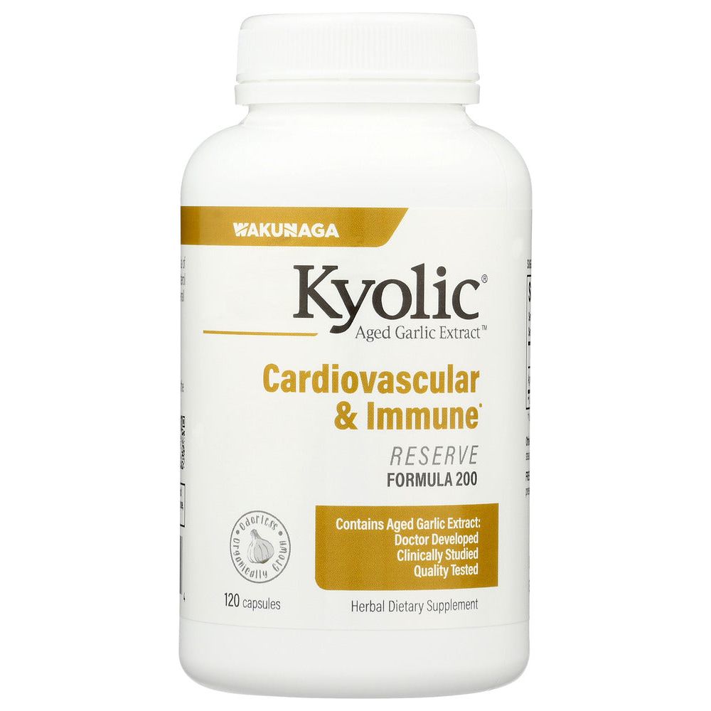 KYOLIC: Aged Garlic Extract Cardiovascular Reserve, 120 Capsules - #tag1# - #tag2#