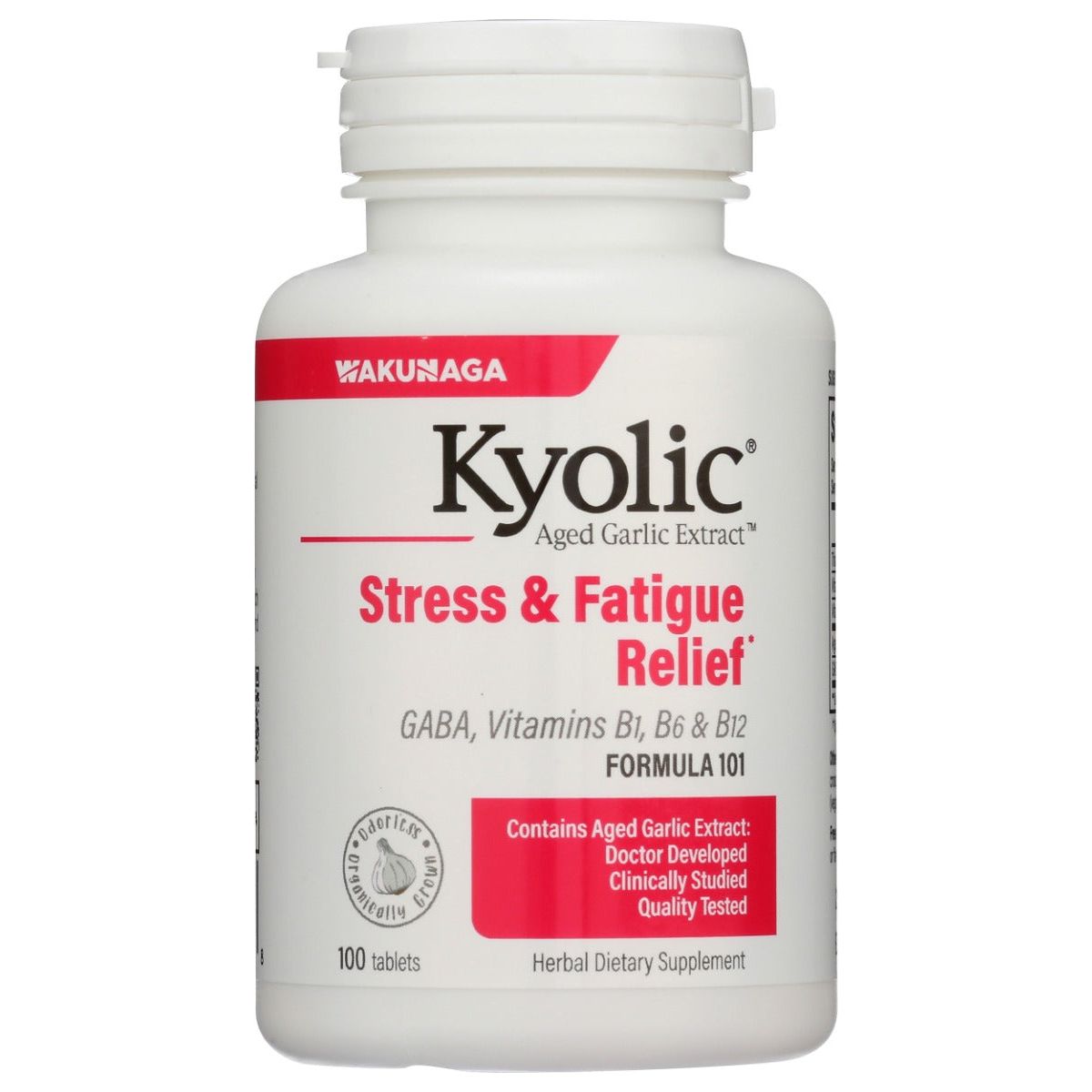 KYOLIC: Aged Garlic Extract Stress and Fatigue Relief Formula 101, 100 Tablets - #tag1# - #tag2#