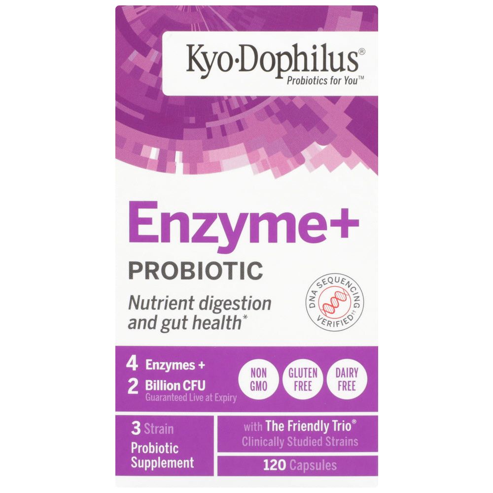 KYOLIC: Kyo-Dophilus Probiotics Plus Enzymes, 120 capsules - #tag1# - #tag2#