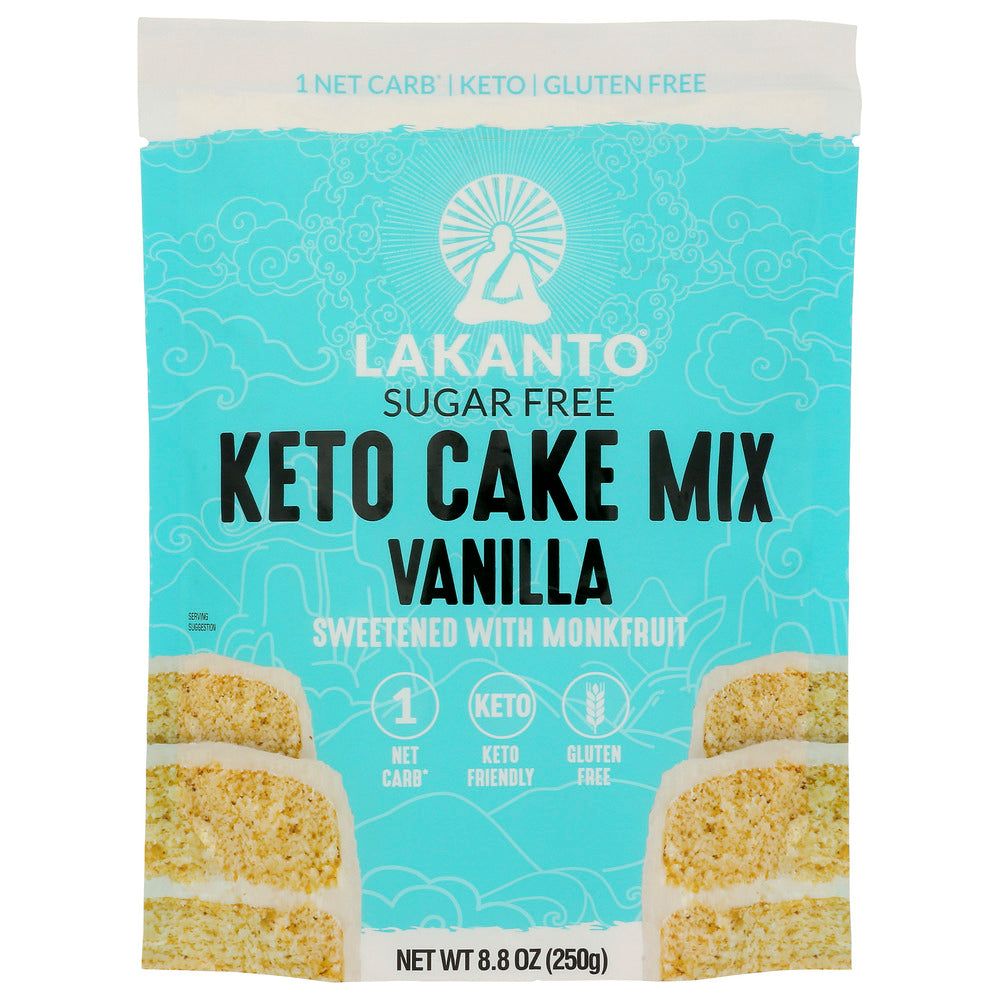 LAKANTO: Keto Cake Mix Vanilla, 8.8 oz - #tag1# - #tag2#